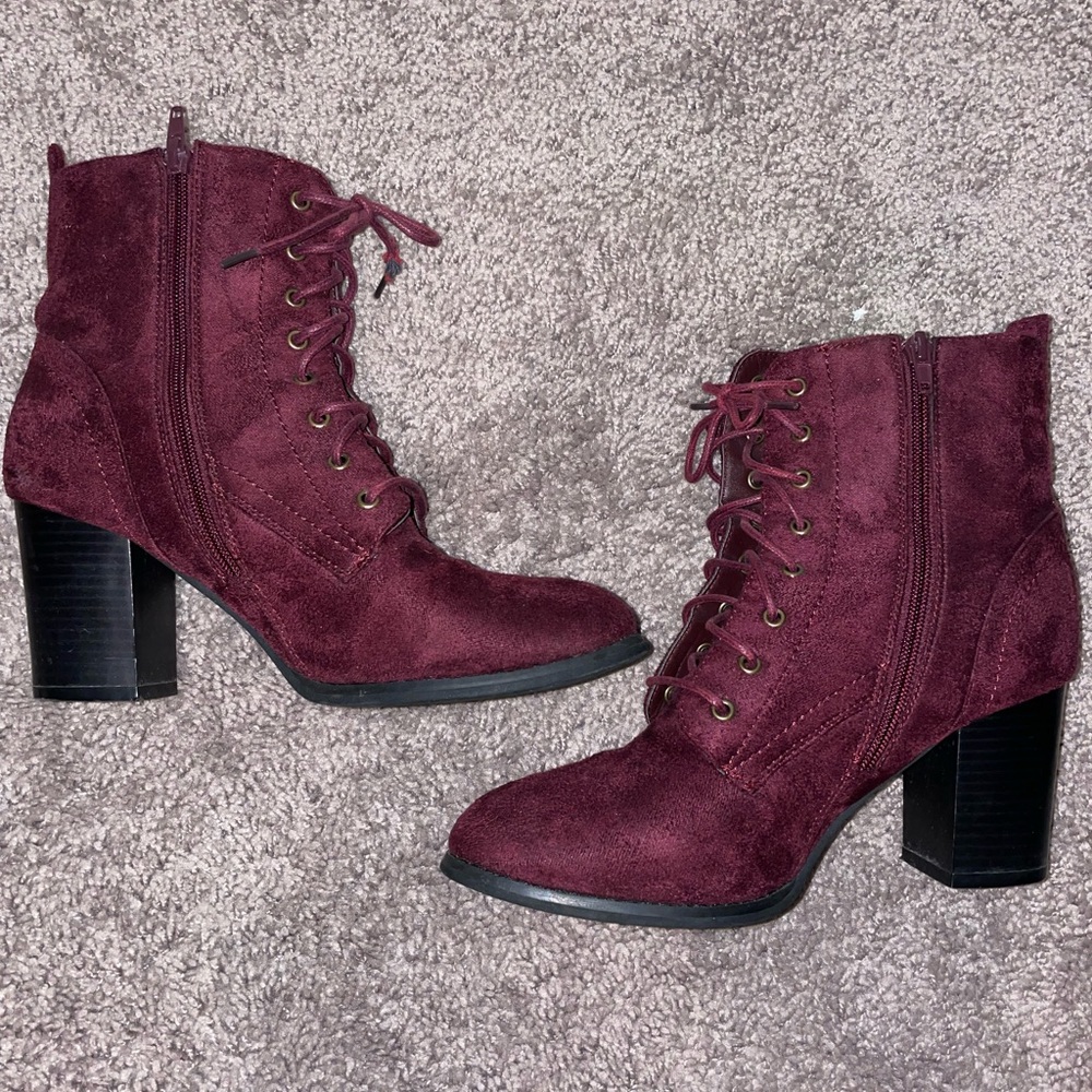 Suede wedges